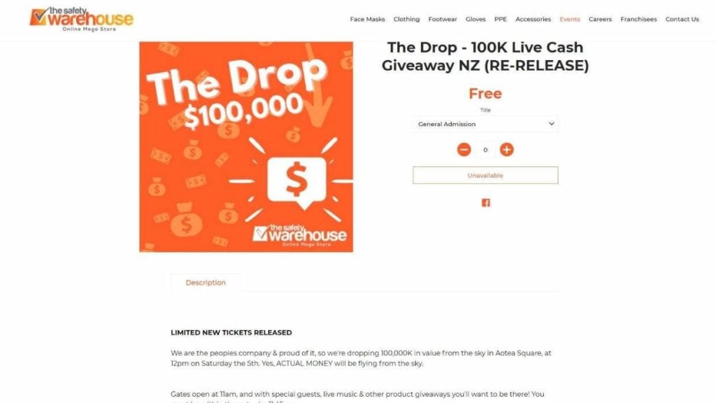 Safety Warehouse Cash Dupe ad