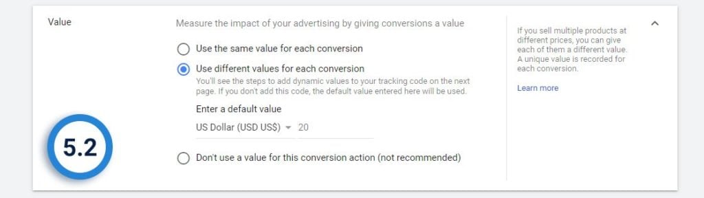 Step 5 c to calculate your ROAS