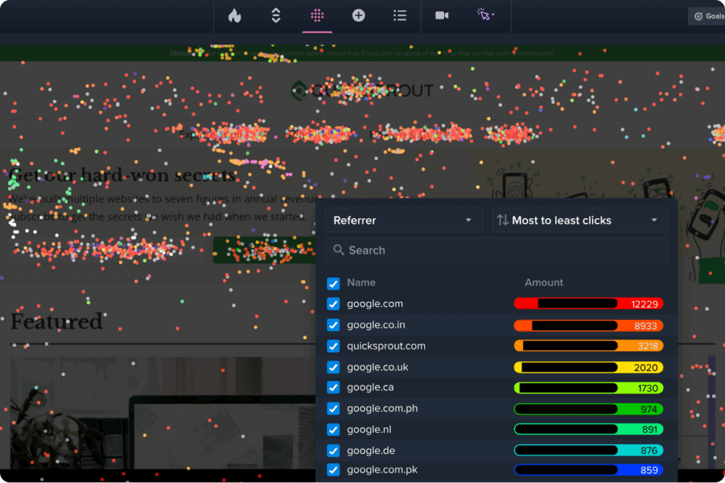 Crazy Egg excels at scroll maps, showing how far visitors go on your pages. This helps you position CTAs and key content where users are most likely to see and interact with them.