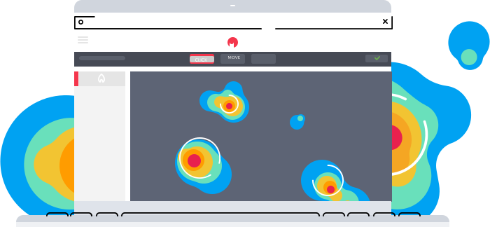A heatmap tool is a visual analytics solution that shows how users interact with a webpage. It uses color-coded maps to represent activity: warm colors, such as red and orange, indicate high-engagement areas, while cooler colors, like blue, highlight sections that users ignore.