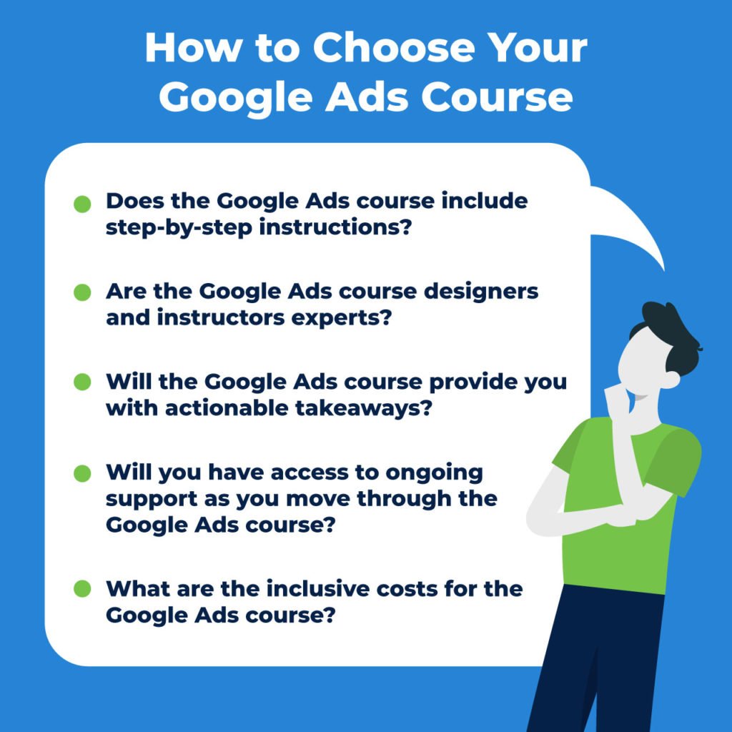 how to choose Google Ads course