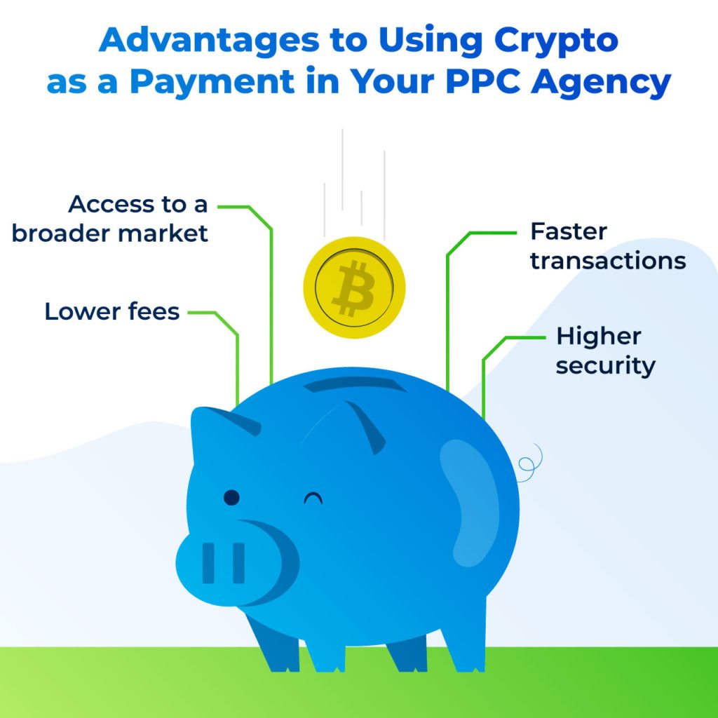 advantages to using crypto as payment for your PPC agency