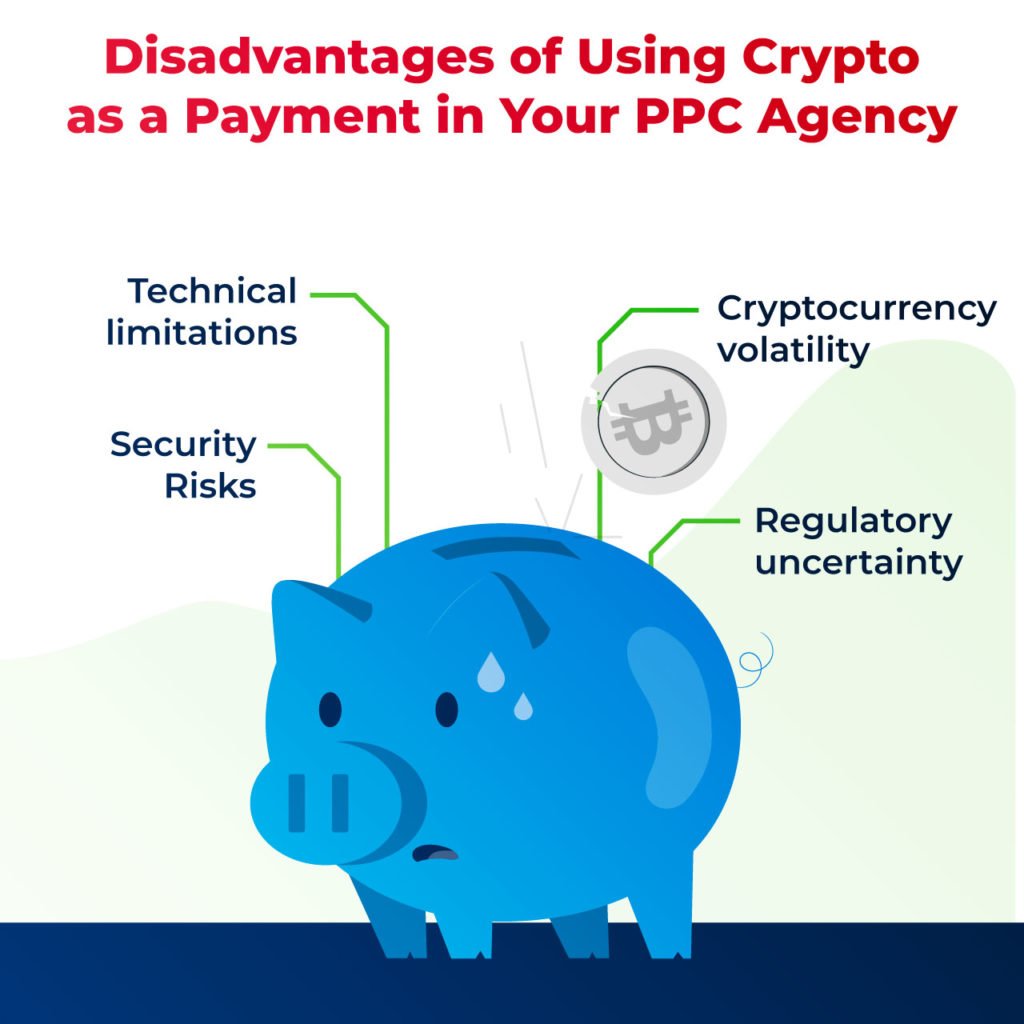 disadvantages to using crypto as payment for your PPC agency