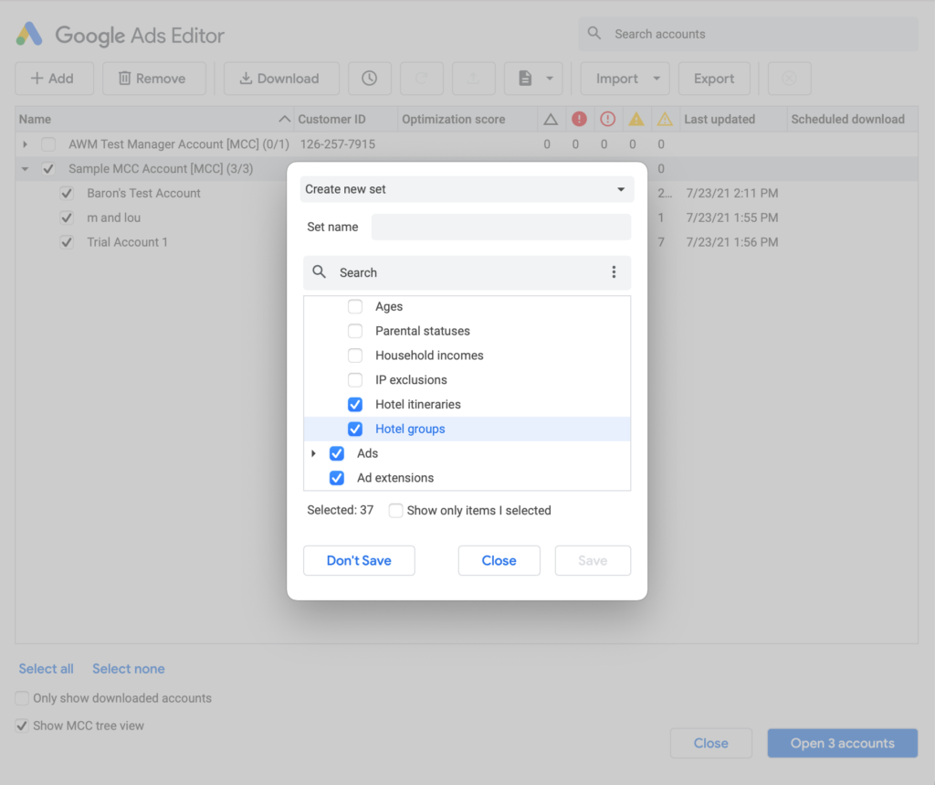 Google Ads Editor V1.7