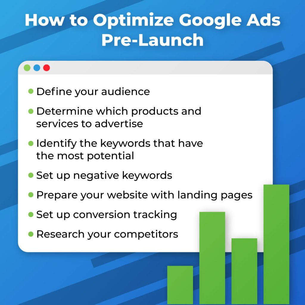 how to optimize google ads pre-launch