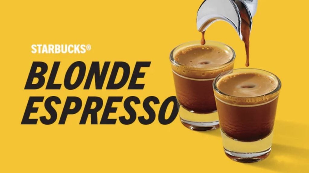 Starbucks blonde espresso ad