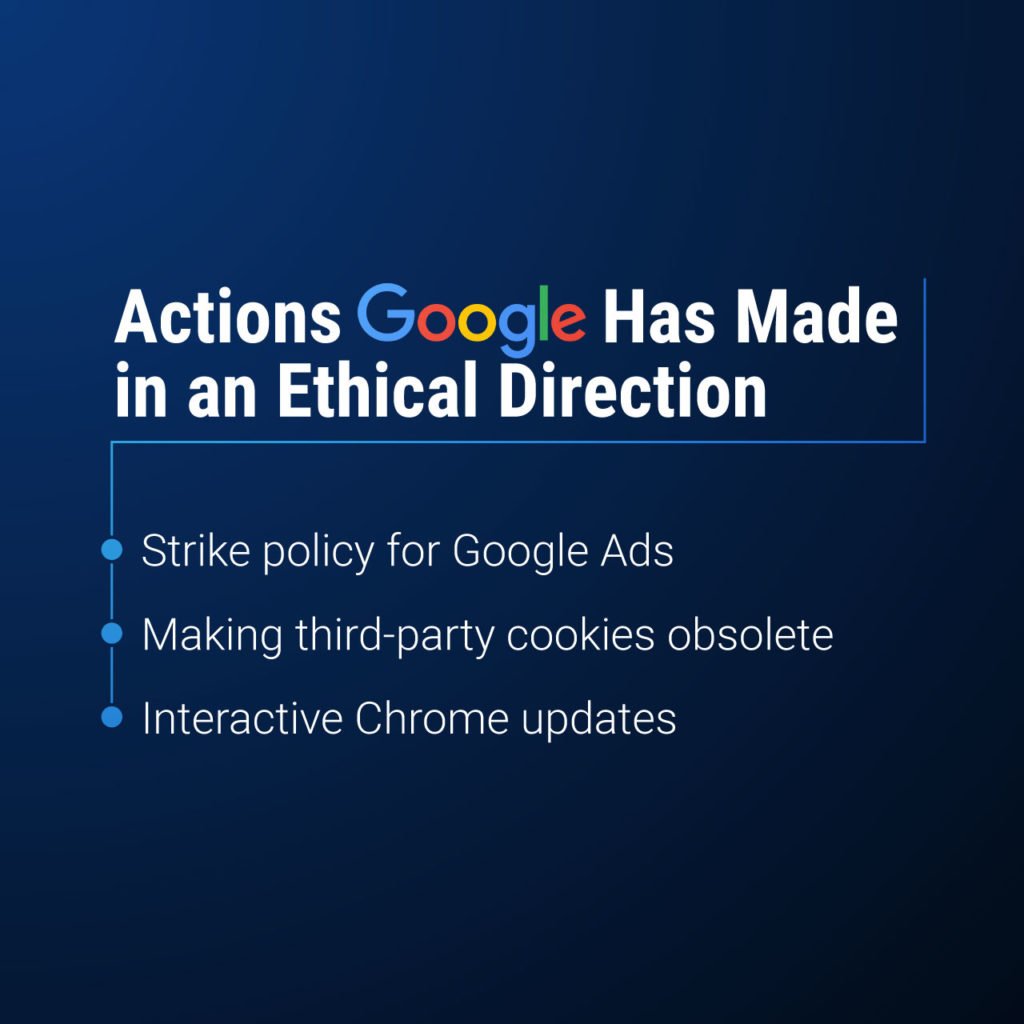 actions google made in an ethical direction