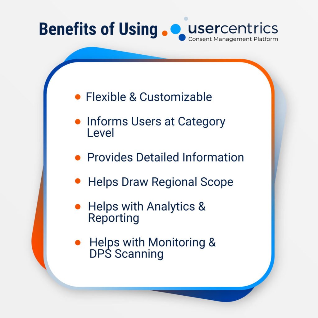 benefits of using usercentrics as a consent management platform