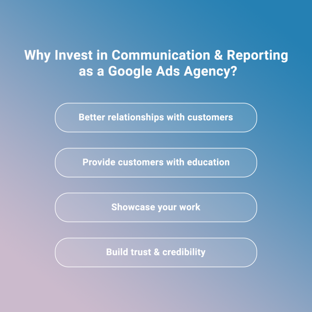 why invest in communication as a google ads agency