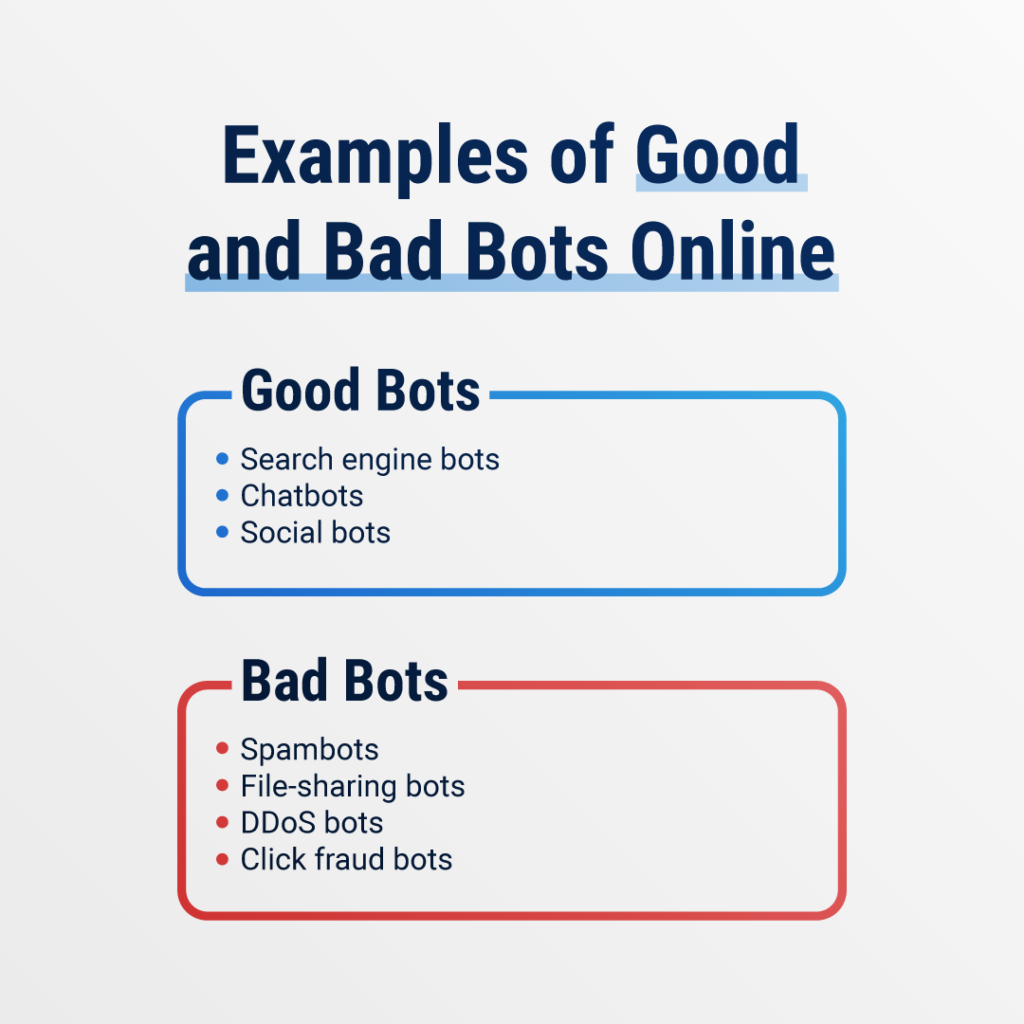 good bots and bad bots examples