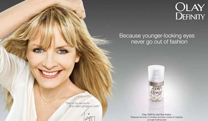 Twiggy Olay Ad