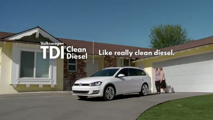 Volkswagen clean diesel ad