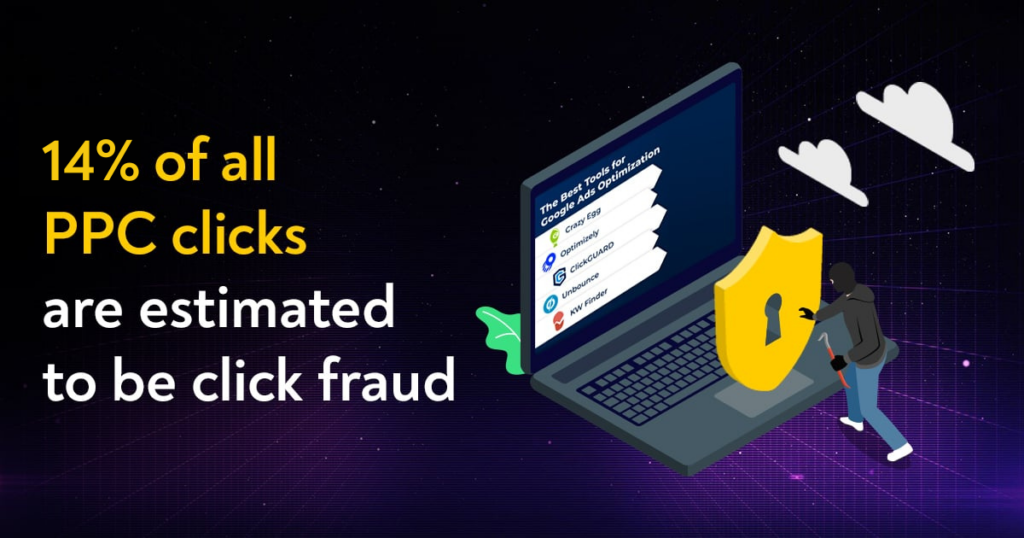 14% of all ad clicks are estimated to be click fraud