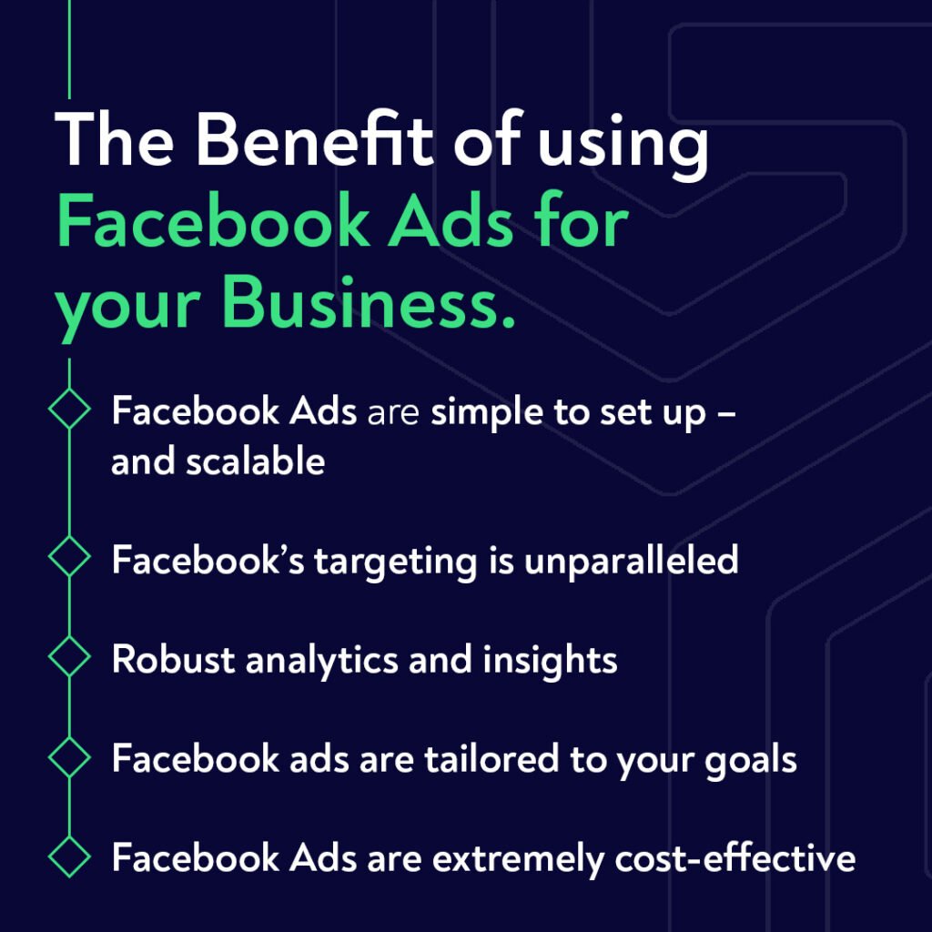 Benefit of using Facebook ads for your business.