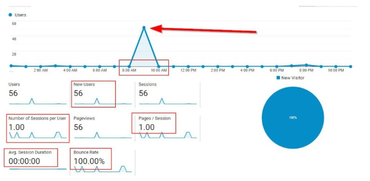 bot traffic spike