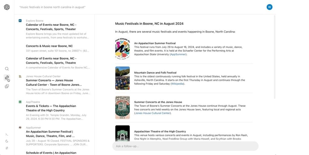 searchgpt query example 2