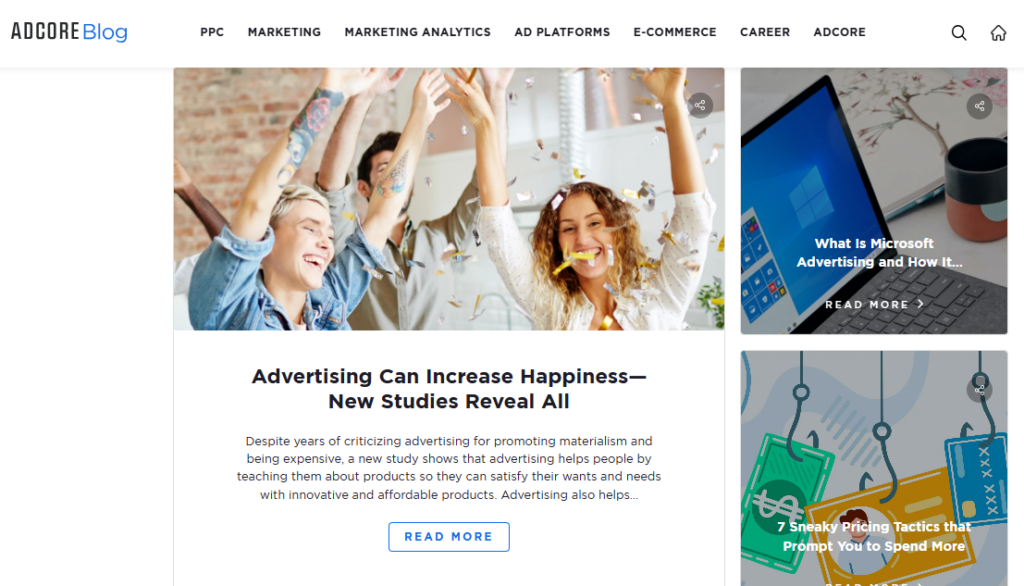 nother agency with a blog, Adcore offers a mix of beginner-friendly guides, strategic advice, and curated lists designed to help marketers manage campaigns efficiently.