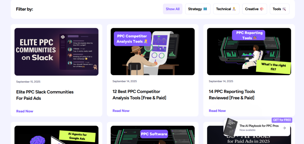 PPC.io is a specialized blog for professionals who want to go beyond the basics of paid advertising.