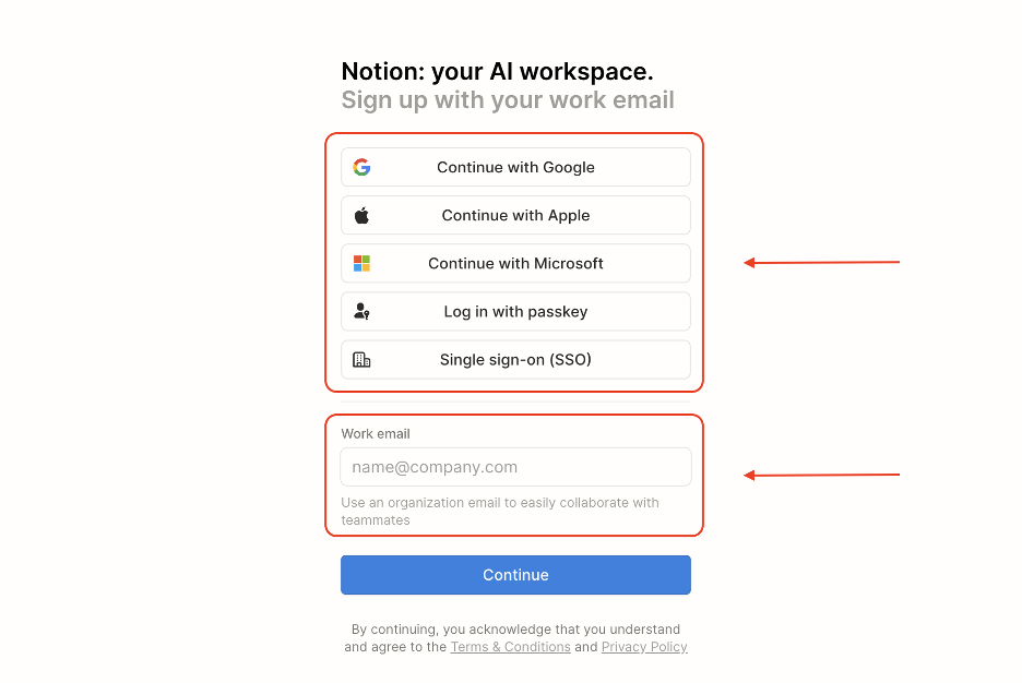 This version offers multiple one-click sign-up options, allowing users to get started almost instantly.
